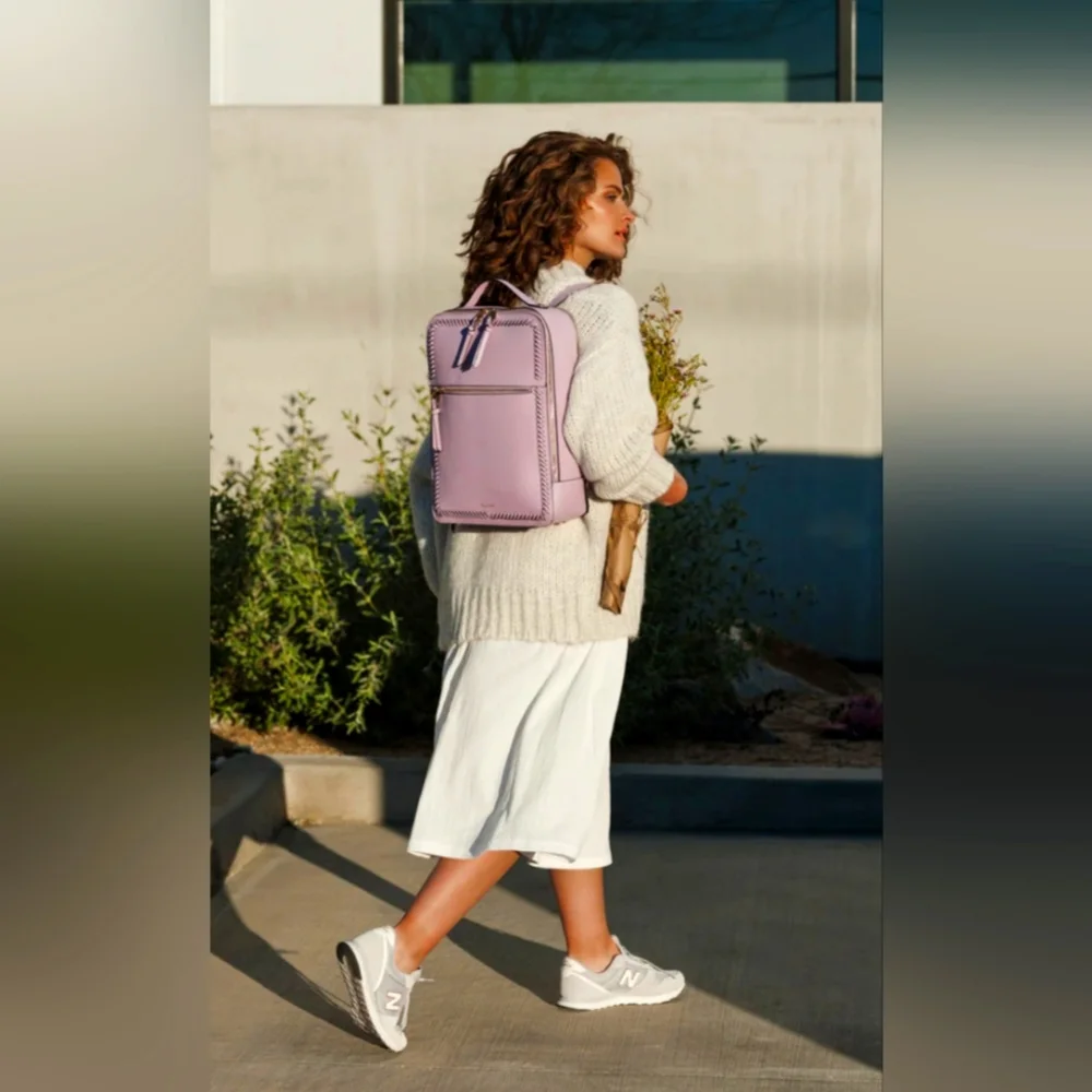 Kaya 15 inch Laptop Backpack in Lavender